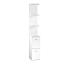 White Mirrored Column w/ Drawers