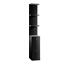 Black Mirrored Column w/ Drawers