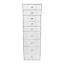 Bright White 9-Drawer Makeup Vanity Storage Unit