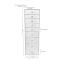 9-Drawer Makeup Vanity Storage Unit Dimensions