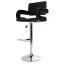 Black Diamond Tufted Vanity Stool Angle