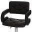 Black Diamond Tufted Vanity Seat Close Up