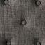 Gray Side Chair Button Tufted Details