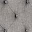 Light Gray Side Chair Button Tufted Details