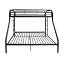 Black Twin XL/Queen Bunk Bed Front