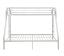 White Twin XL/Queen Bunk Bed Front
