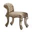 Gold Patina Vanity Stool