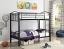 Black Twin/Twin Bunk Bed