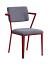 Gray Fabric/Red Chair