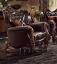 Dark Brown Chair w/ 2 Pillows