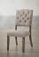 Beige Linen/Weathered Oak Side Chair