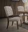 Beige Linen/Weathered Oak Side Chair