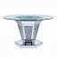 Dining Table Faux Diamond Side View