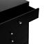 Pro Black 6-Drawer Chest w/ Drawers Opened