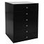 Pro Black 6-Drawer Chest Angle