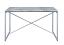 Faux Concrete & Silver Table