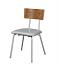 Faux Concrete & Silver Chair