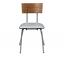 Faux Concrete & Silver Chair