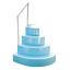Blue Wedding Cake Step