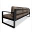 Black Frame / Brown Cushions