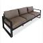 Black Frame / Brown Cushions