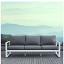 White Frame / Gray Cushions