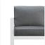 White Frame / Gray Cushions