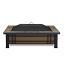 Black Reflective Fire Glass	