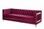 Burgundy Velvet Sofa