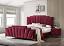 Red Bed with Night Stand