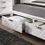 White Bed Footboard Drawer