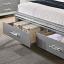 Silver Bed Footboard Drawer