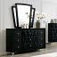 Black Dresser with Mirror