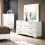 White/Chrome Dresser with Mirror