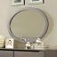 Gray Oval Mirror