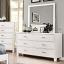 White Dresser with Mirror