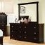 Espresso Dresser with Mirror