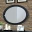Black Oval Mirror