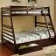 Dark Walnut Bunk Bed