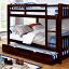 Dark Walnut Bunk Bed