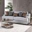 Light Gray/Brown Sofa