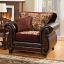 Burgundy/Espresso Chair