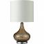 Amber Glass Table Lamp