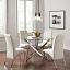 Chrome Dining Table with Side Chairs III