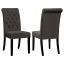Brown Velvet Side Chair