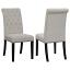 Sand Velvet Side Chair