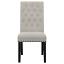 Sand Velvet Side Chair