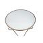 Frosted Glass Top/Champagne Coffee Table