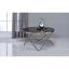 Black Glass/Champagne Coffee Table
