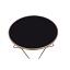 Black Glass/Champagne Coffee Table